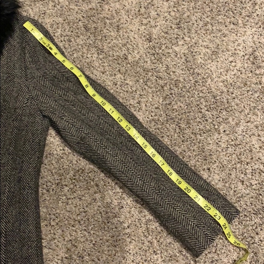 Banana Republic Wool Winter Coat w/ Lamb Collar - Picture 6 of 8